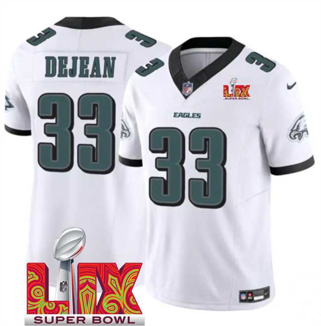 Men & Women & Youth Philadelphia Eagles #33 Cooper DeJean White 2025 Super Bowl LIX Patch New F.U.S.E. Vapor Untouchable Limited Stitched Jersey,We sell and wholesale Men & Women & Youth Philadelphia Eagles #33 Cooper DeJean White 2025 Super Bowl LIX Patch New F.U.S.E. Vapor Untouchable Limited Stitched Jersey on line form chian!